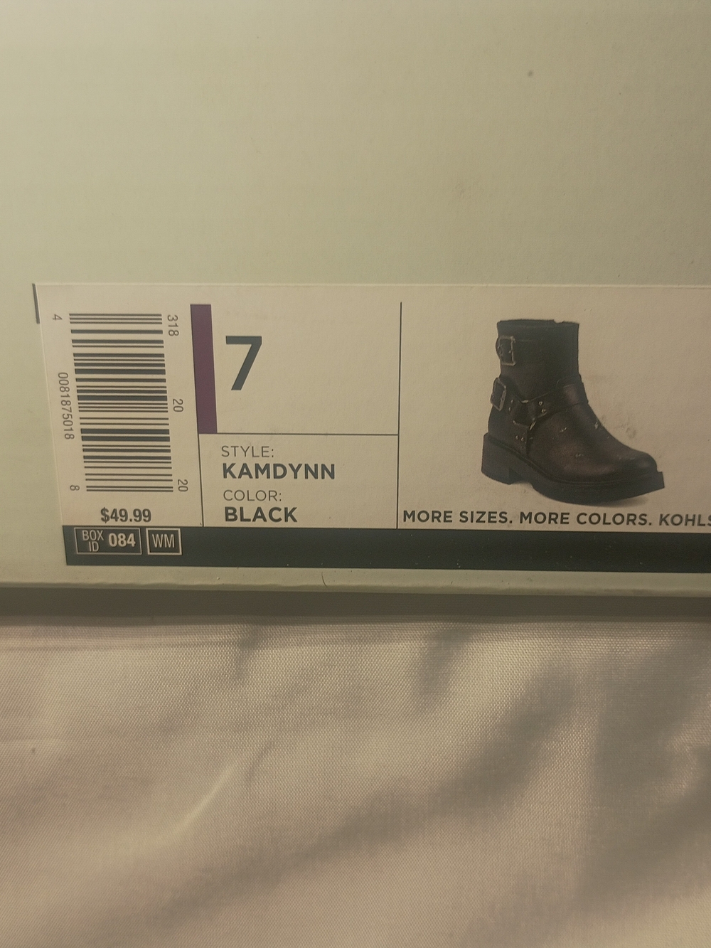 SO Kids Black Ankle Buckle Boots